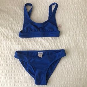 blue bikini set